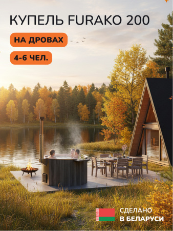 Аренда купели с подогревом на дровах Scandinaf Furako 200S, 4-6 чел.
