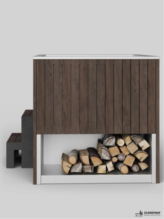 Ледяная купель Scandinaf Arctic 140B, 1-2 чел., AISI 316L, коричневый